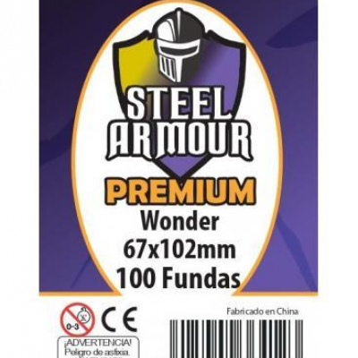 Fundas Steel Armour (65x100mm) PREMIUM Wonder (100)